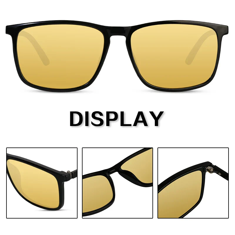 Night Driving Sunglasses Anti Glare Yellow Lens UV400 Protection Lightweight Frame Fall 2025 Gift - Image 4