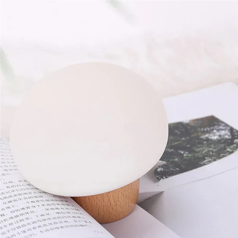 Night Light Silicone Mushroom Lamp Touch Control Wooden Base Back To School 2025 Cozy Kids Gift Timer - Image 4