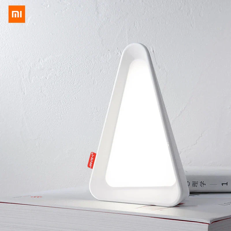 Night Light USB Rechargeable Gravity Sensor Triangle Table Lamp Fall 2025, Adjustable Brightness Cozy Night Feeding - Image 2