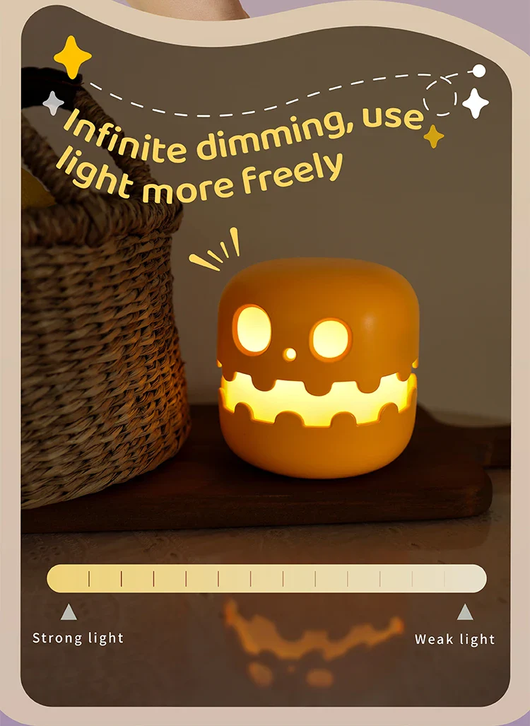 Ghost Night Light Rechargeable Bedside Lamp Cozy Glow - Image 15