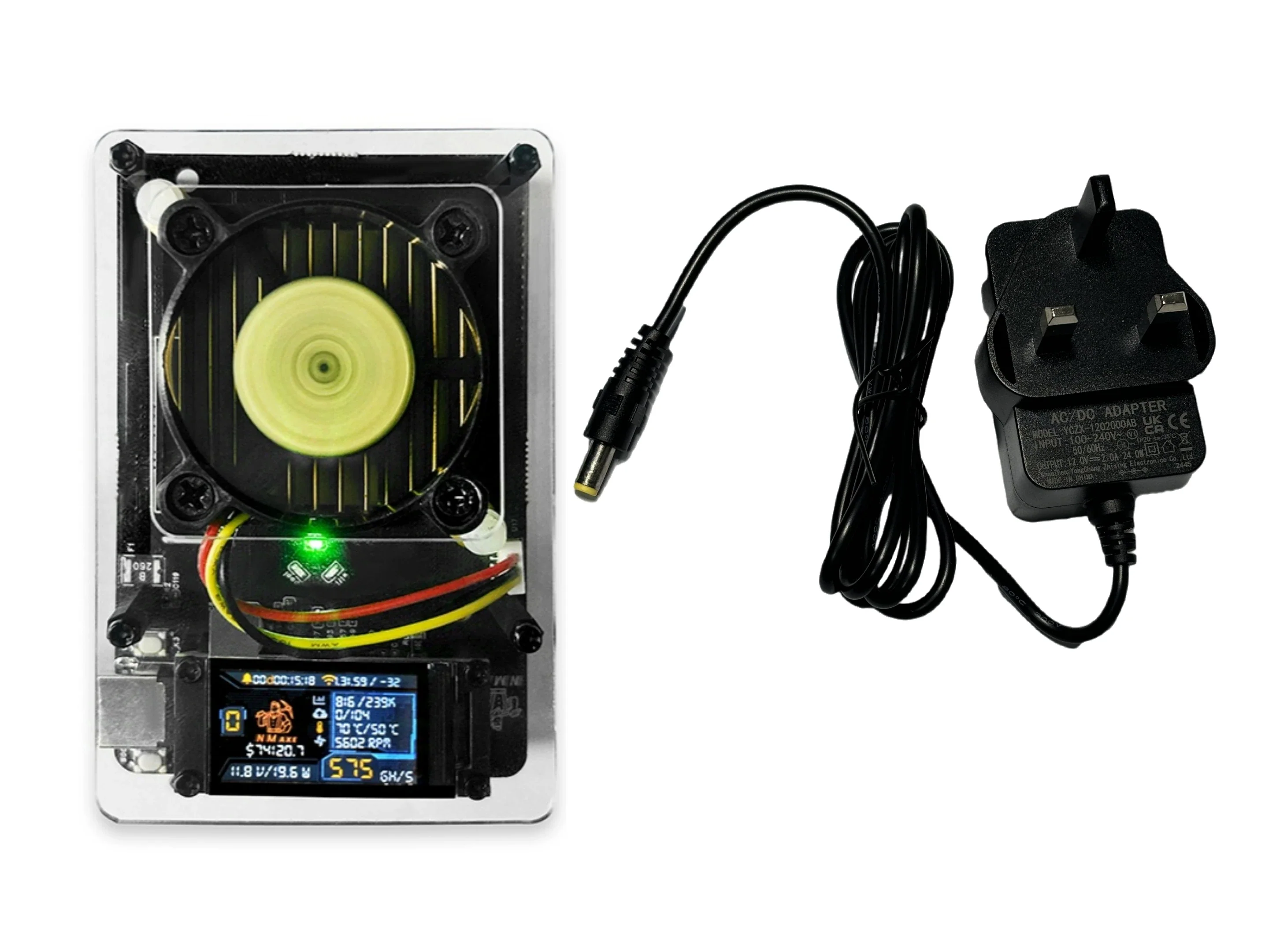 Bitcoin Miner 500GH/s ASIC Bitcoin Rig With WiFi Display BTC Lottery Ready 15W Power Fall 2025 - Image 10
