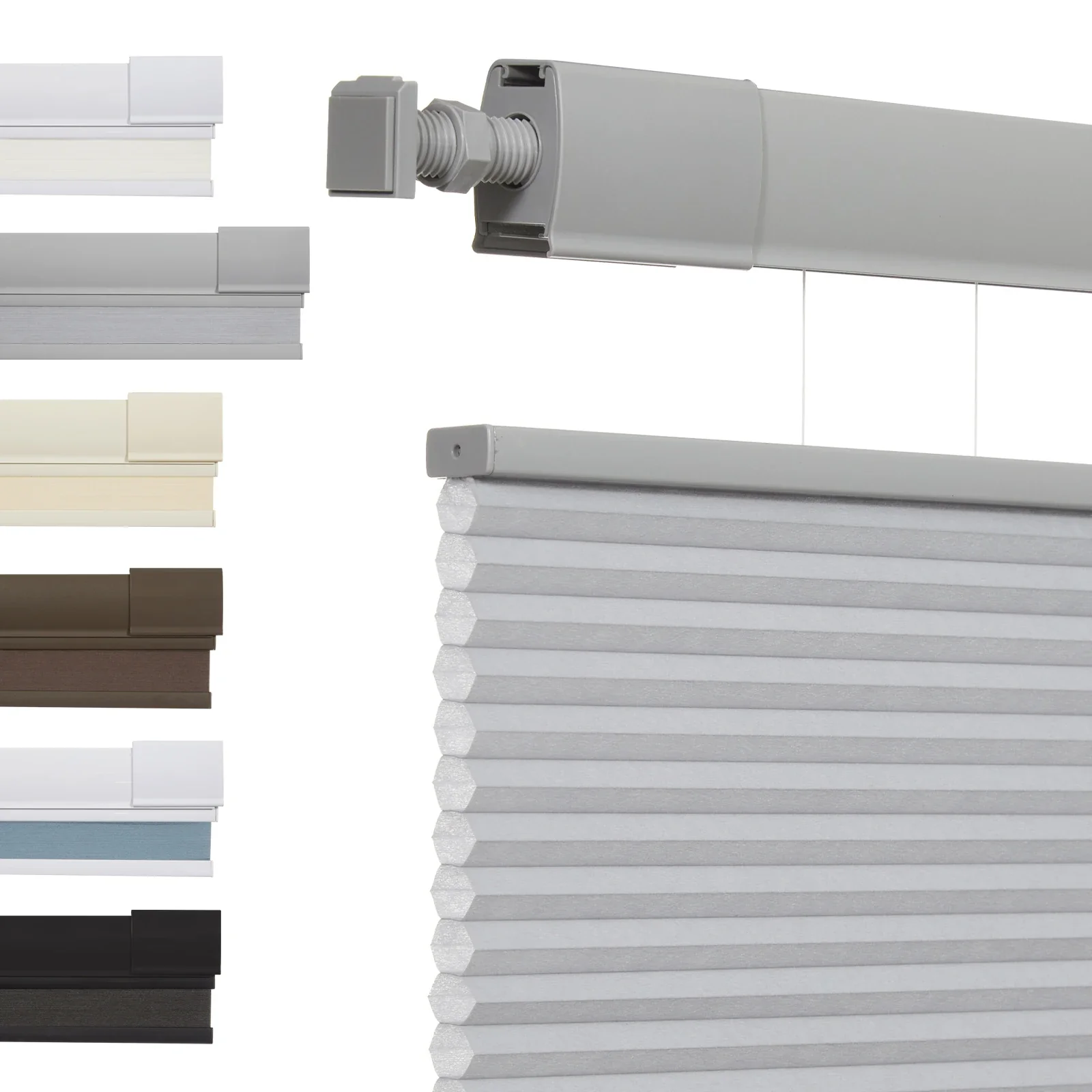No Drill Honeycomb Blinds Cordless Thermal Insulated 1" Cell Fabric - Image 7