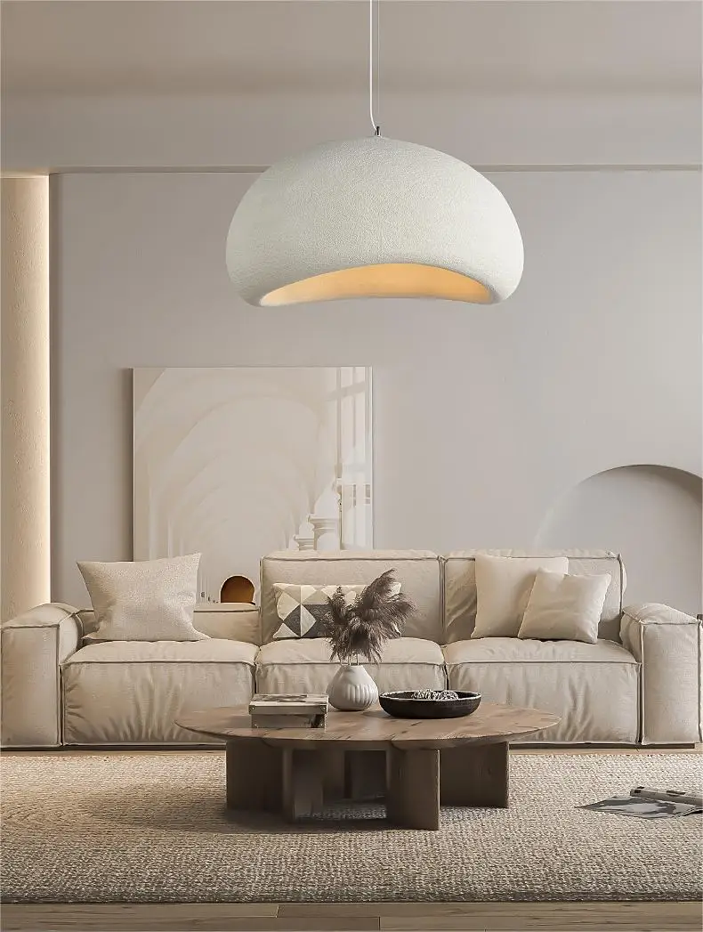 Japandi Pendant Ceiling Lamps Nordic Wabi Sabi LED Dining Room - Image 15