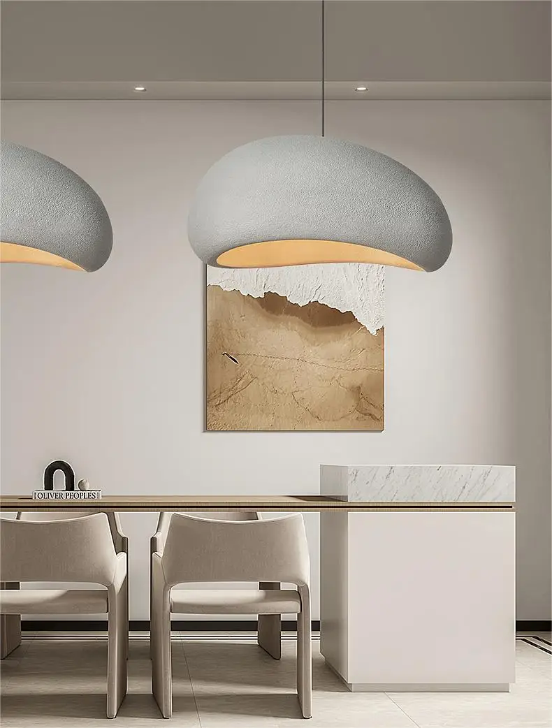 Japandi Pendant Ceiling Lamps Nordic Wabi Sabi LED Dining Room - Image 18