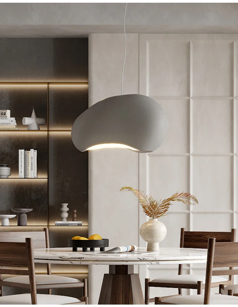 Japandi Pendant Ceiling Lamps Nordic Wabi Sabi LED Dining Room - Image 21