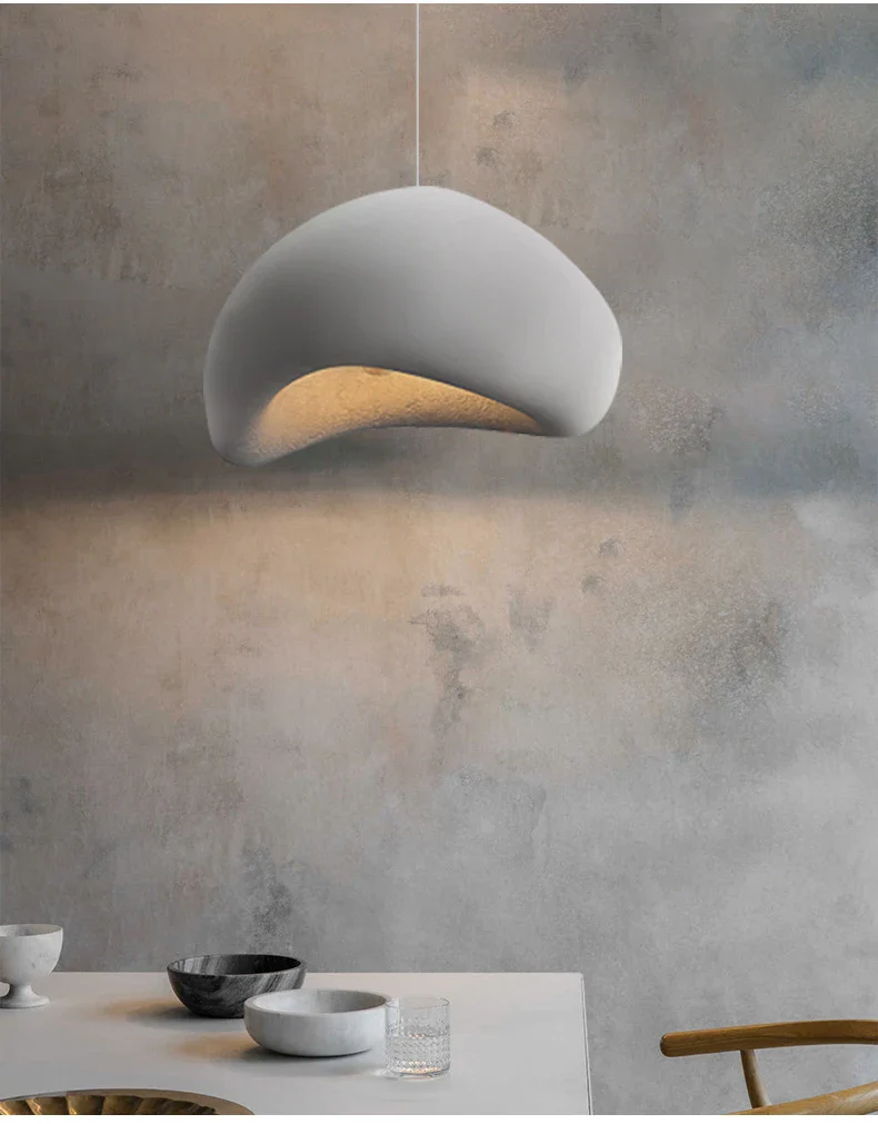 Japandi Pendant Ceiling Lamps Nordic Wabi Sabi LED Dining Room - Image 22