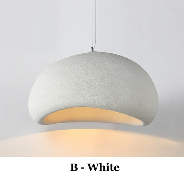 Japandi Pendant Ceiling Lamps Nordic Wabi Sabi LED Dining Room - Image 27