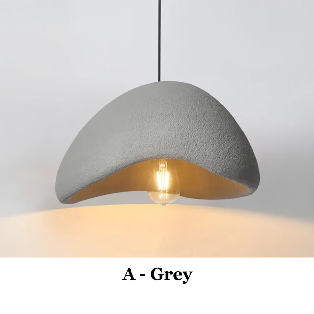 Japandi Pendant Ceiling Lamps Nordic Wabi Sabi LED Dining Room - Image 29