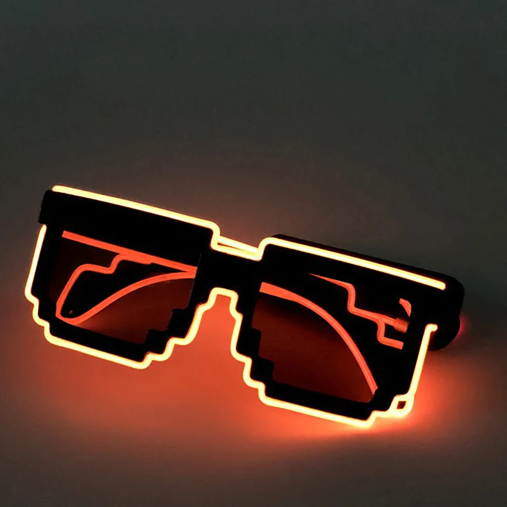 Novelty Glow in the Dark LED Glasses - Neon Lights for Weddings, Birthdays, Halloween Party Supplies - Image 5