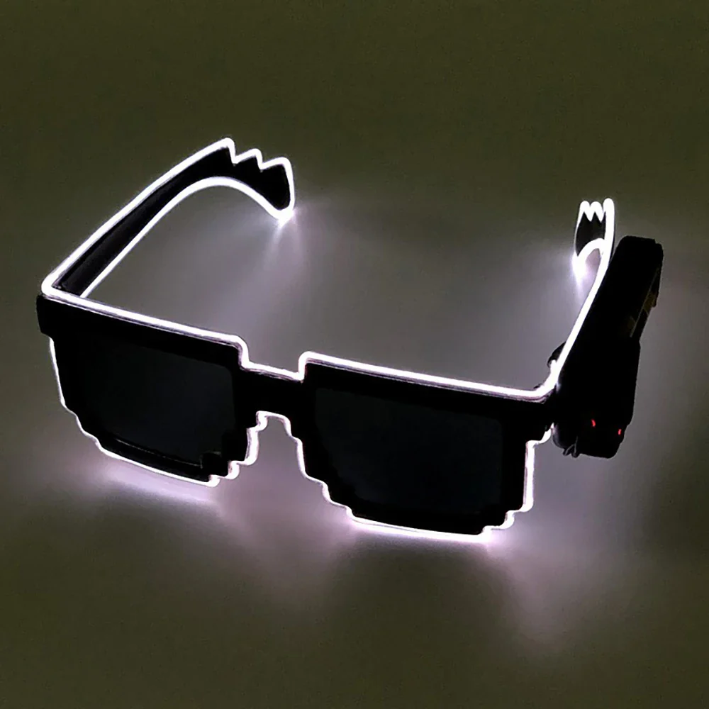 Novelty Glow in the Dark LED Glasses - Neon Lights for Weddings, Birthdays, Halloween Party Supplies - Image 6
