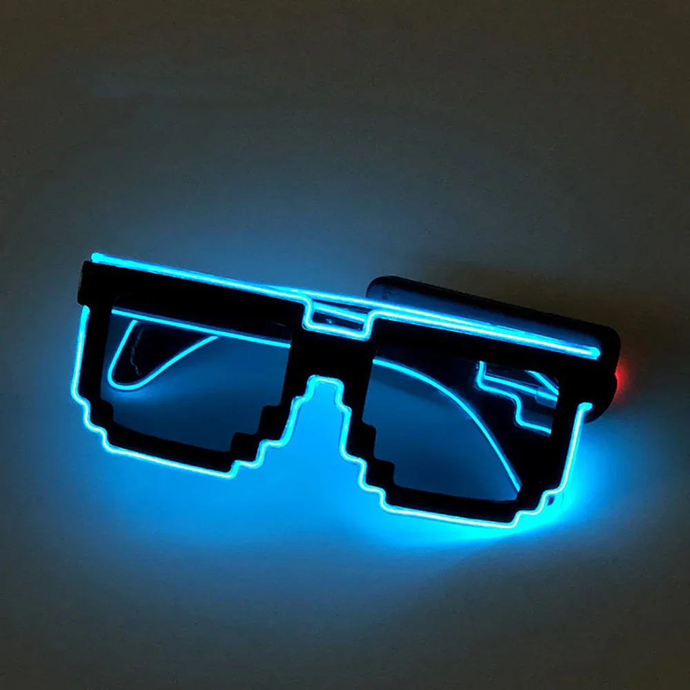 Novelty Glow in the Dark LED Glasses - Neon Lights for Weddings, Birthdays, Halloween Party Supplies - Image 7