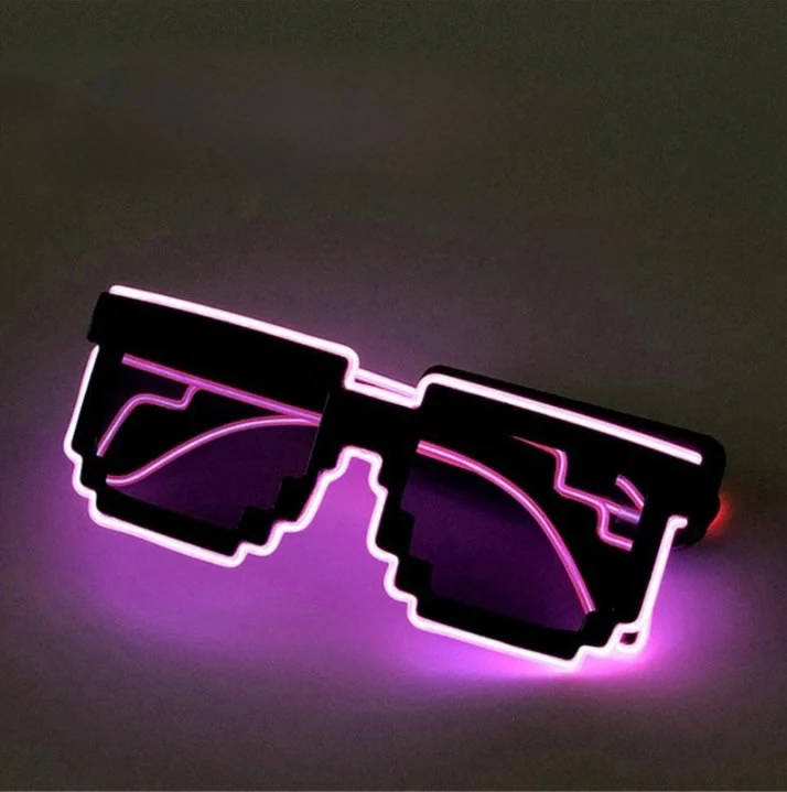 Novelty Glow in the Dark LED Glasses - Neon Lights for Weddings, Birthdays, Halloween Party Supplies - Image 9