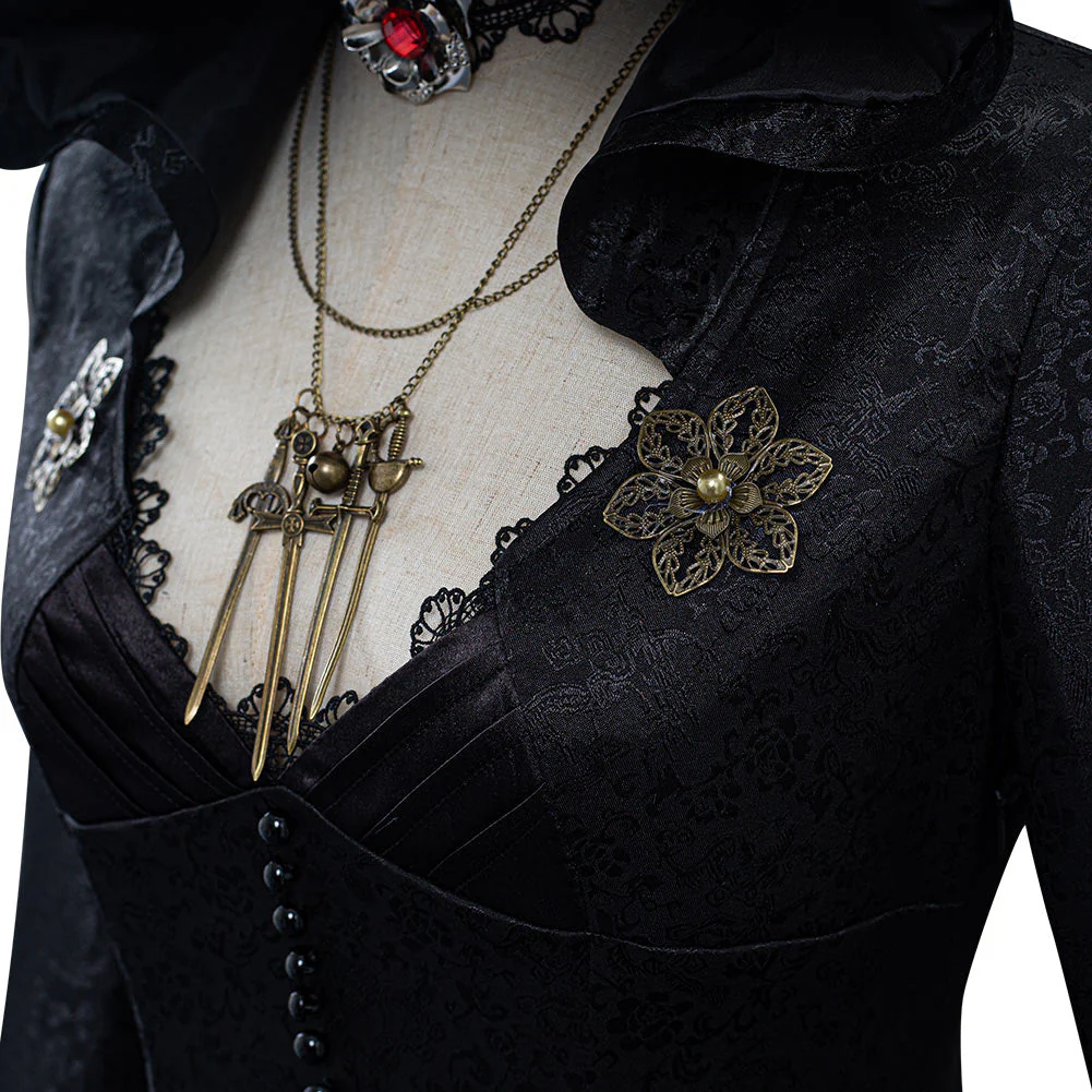 Vampire Lady Cosplay Costume from Evil Village - Premium Quality Outfit for Halloween, Conventions, and Themed Parties - Image 6