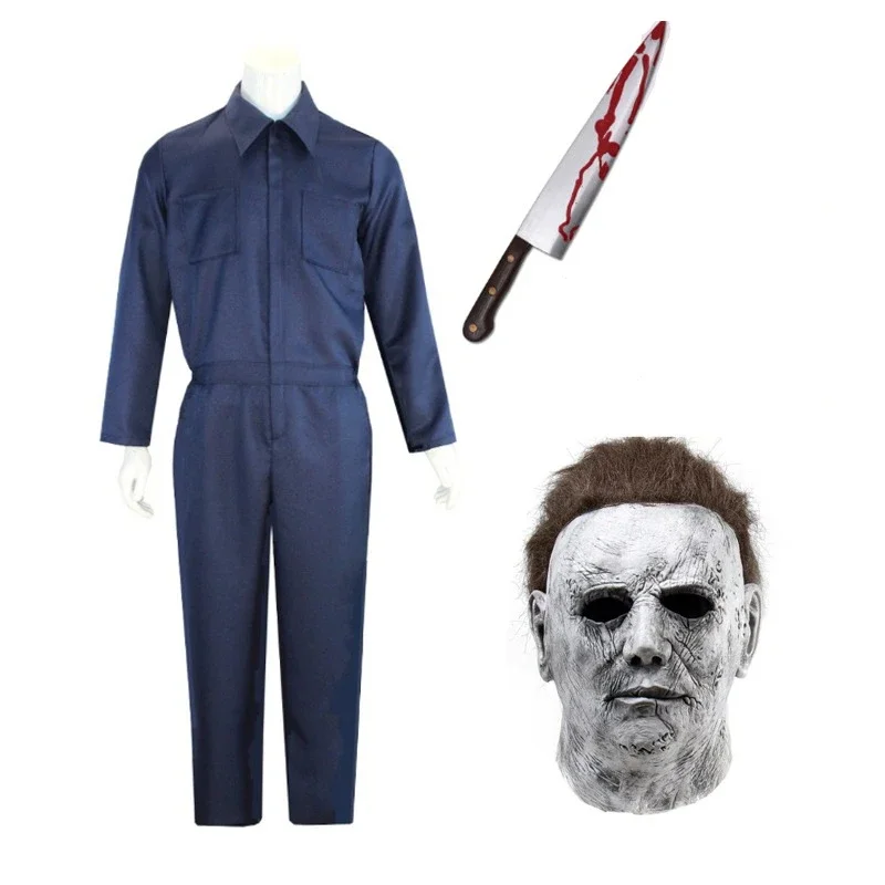 Authentic Michael Myers Halloween Costume for Adults with Realistic Mask - Perfect for Cosplay and Horror-Themed Events - Image 2