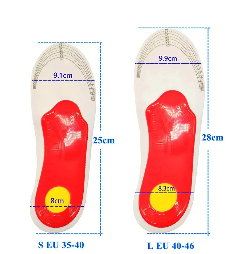 Orthopaedic Shock Absorbing Insoles With Arch Support Plantar Fascia Insole - Image 14