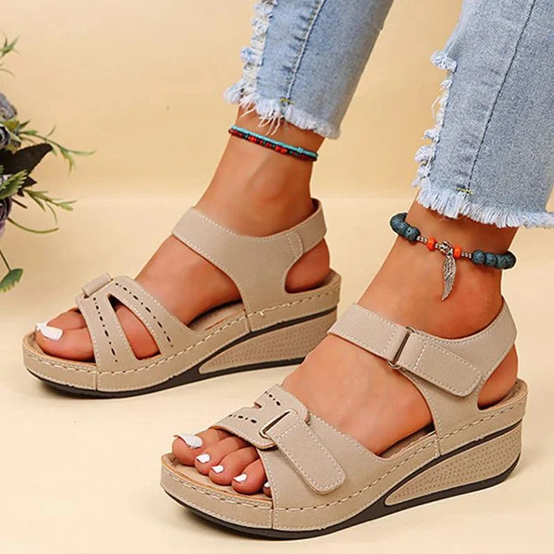 Orthopedic Comfort Sandals for Women with Gel Sole, Breathable Design, and Adjustable Velcro Fastener for Pain-Free Walking - Image 5