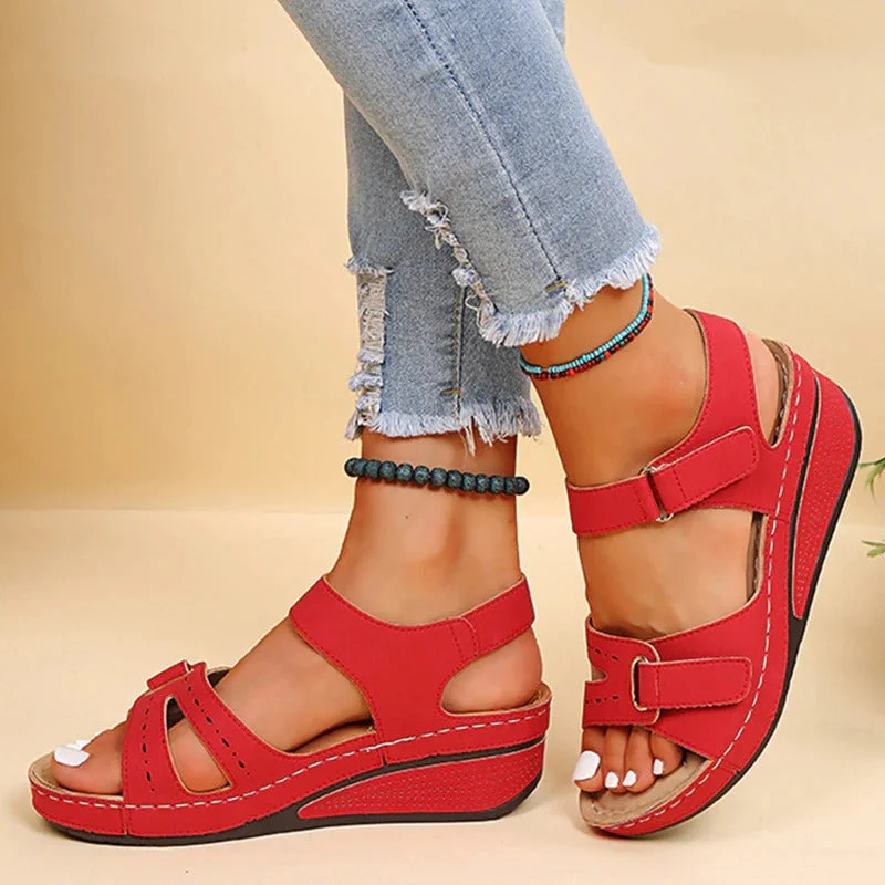 Orthopedic Comfort Sandals for Women with Gel Sole, Breathable Design, and Adjustable Velcro Fastener for Pain-Free Walking - Image 8