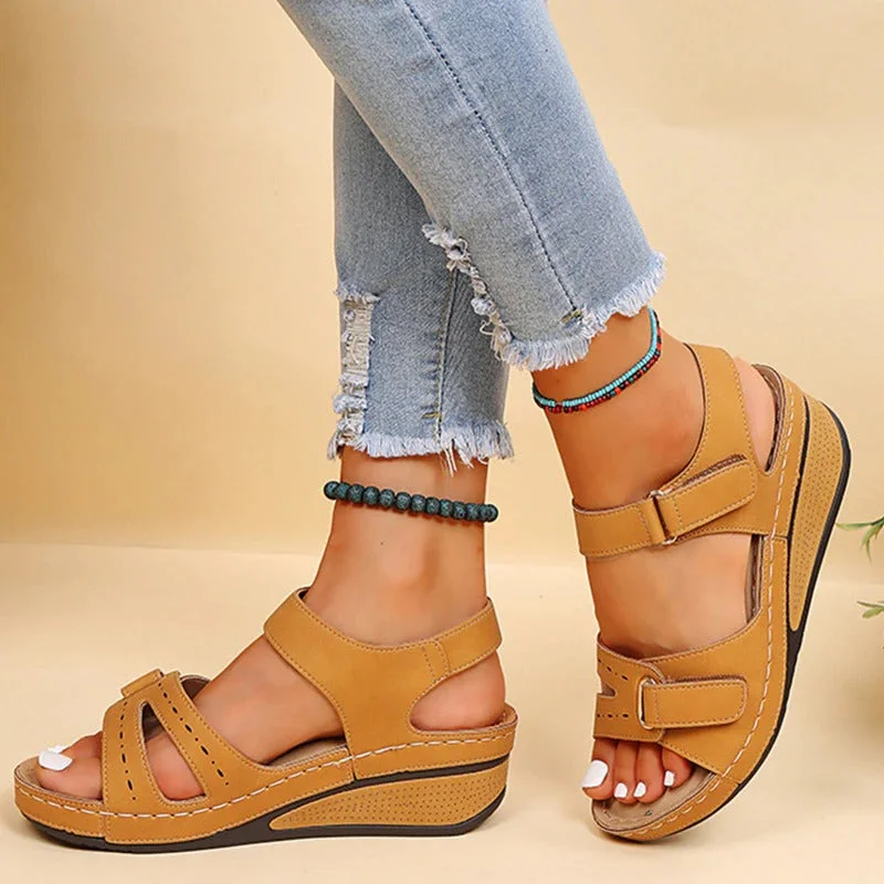 Orthopedic Comfort Sandals for Women with Gel Sole, Breathable Design, and Adjustable Velcro Fastener for Pain-Free Walking - Image 9
