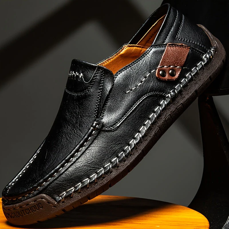 Orthopedic Leather Mens Leisure Shoes for Comfort and Style in Casual and Semi-Formal Wear - Image 7