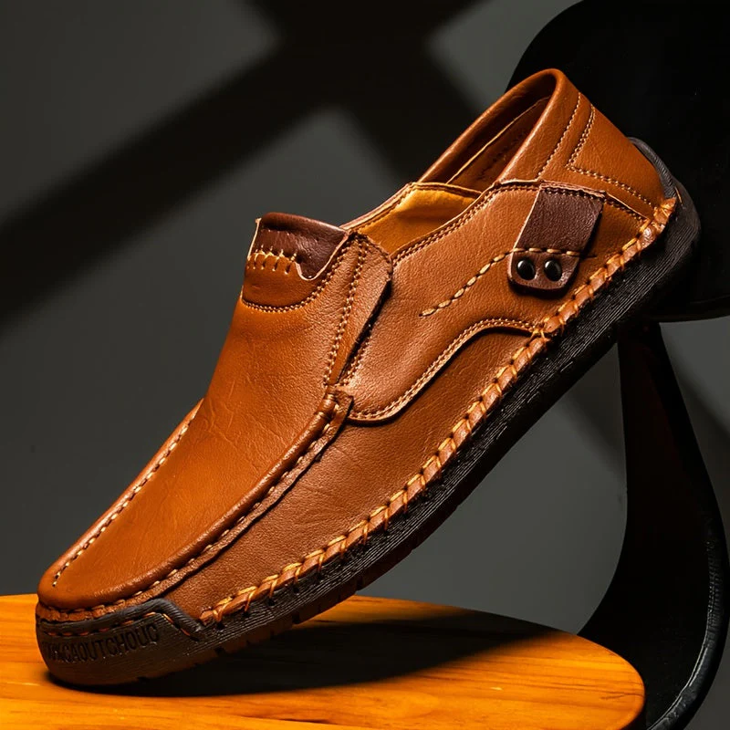 Orthopedic Leather Mens Leisure Shoes for Comfort and Style in Casual and Semi-Formal Wear - Image 9