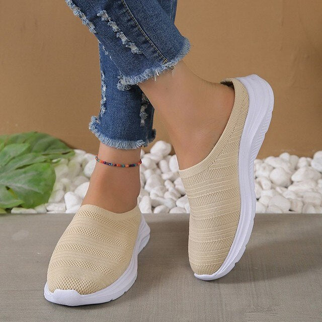 Orthopedic Slip-On Shoes for Summer, Breathable Non-Slip Design with Comfortable Padded Insole