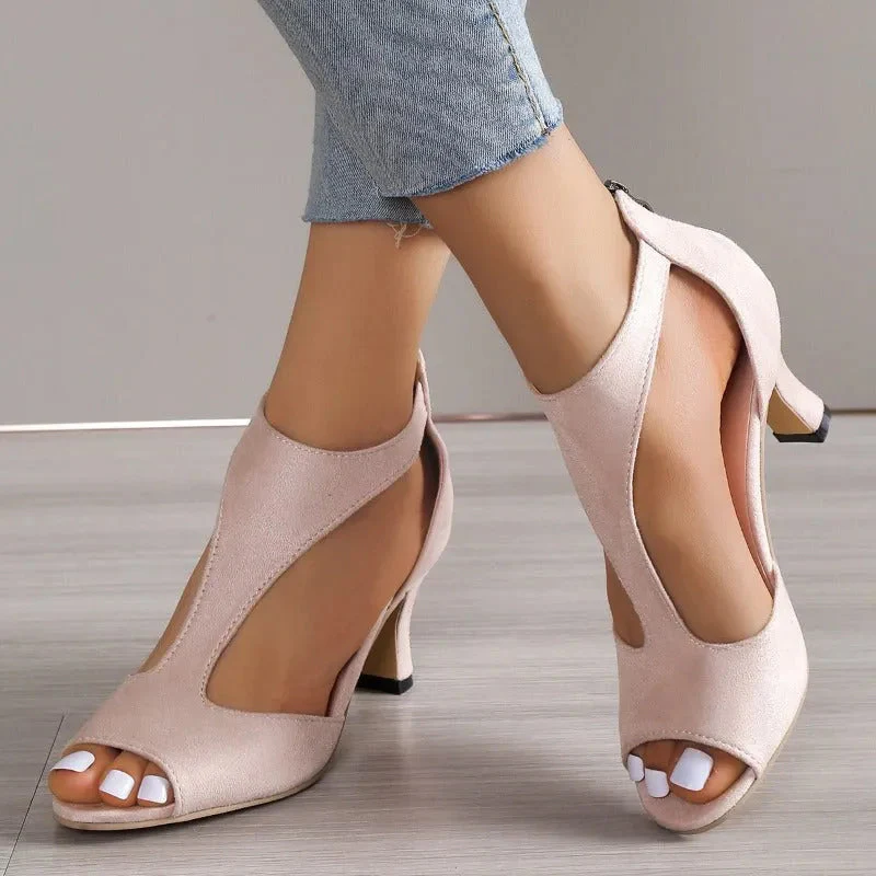 Orthopedic Women's Heels with Adjustable Straps, 5 cm Shock-Absorbing Sole, Breathable Material for Comfort and Stability - Image 5