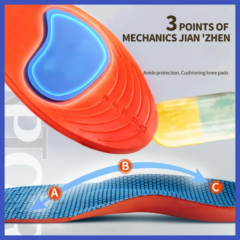 Orthotic Insoles Silicone For Shoes Arch Support Insole With Shock Absorption Plantar Fasciitis Relief Fall 2025 - Image 3