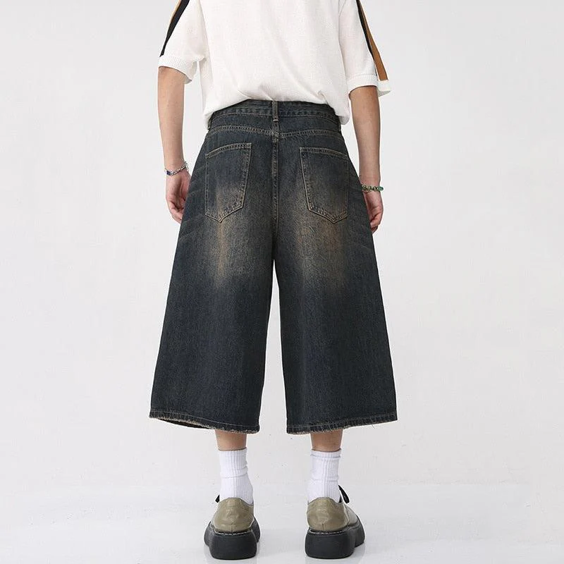 Oversized Bermuda Jorts for Men, Baggy Style Above the Knee, 100% Cotton Urban Streetwear Shorts - Image 5