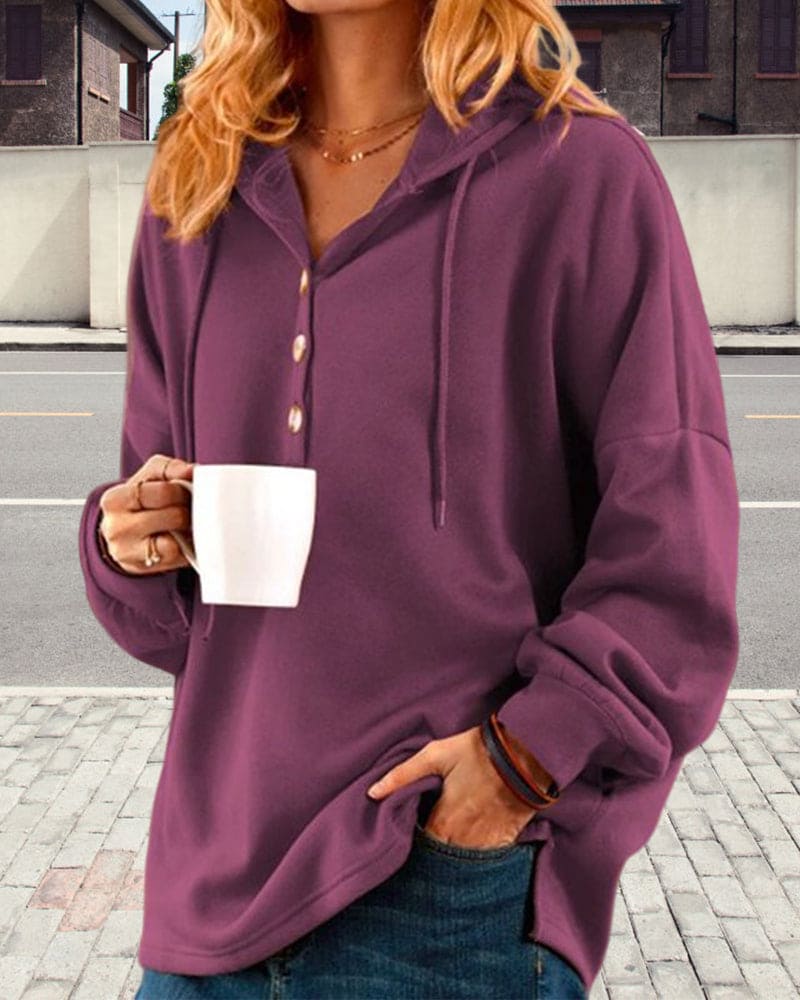 Oversized Cozy Women's Hoodie - Relaxed Drapey Knit Winter - Image 5