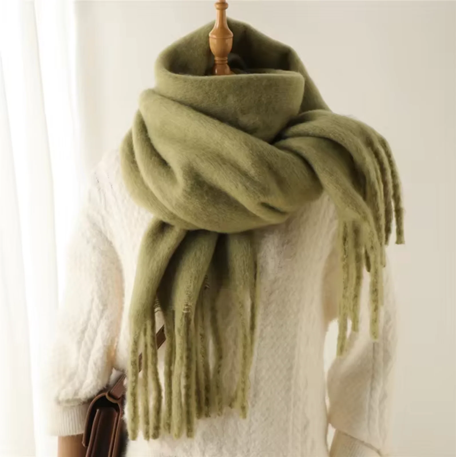 Oversized Cozy Women’s Winter Scarf -Blanket Style Cashmere - Image 10