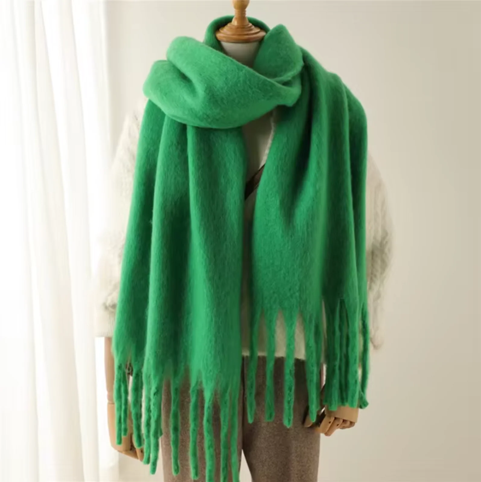 Oversized Cozy Women’s Winter Scarf -Blanket Style Cashmere - Image 12