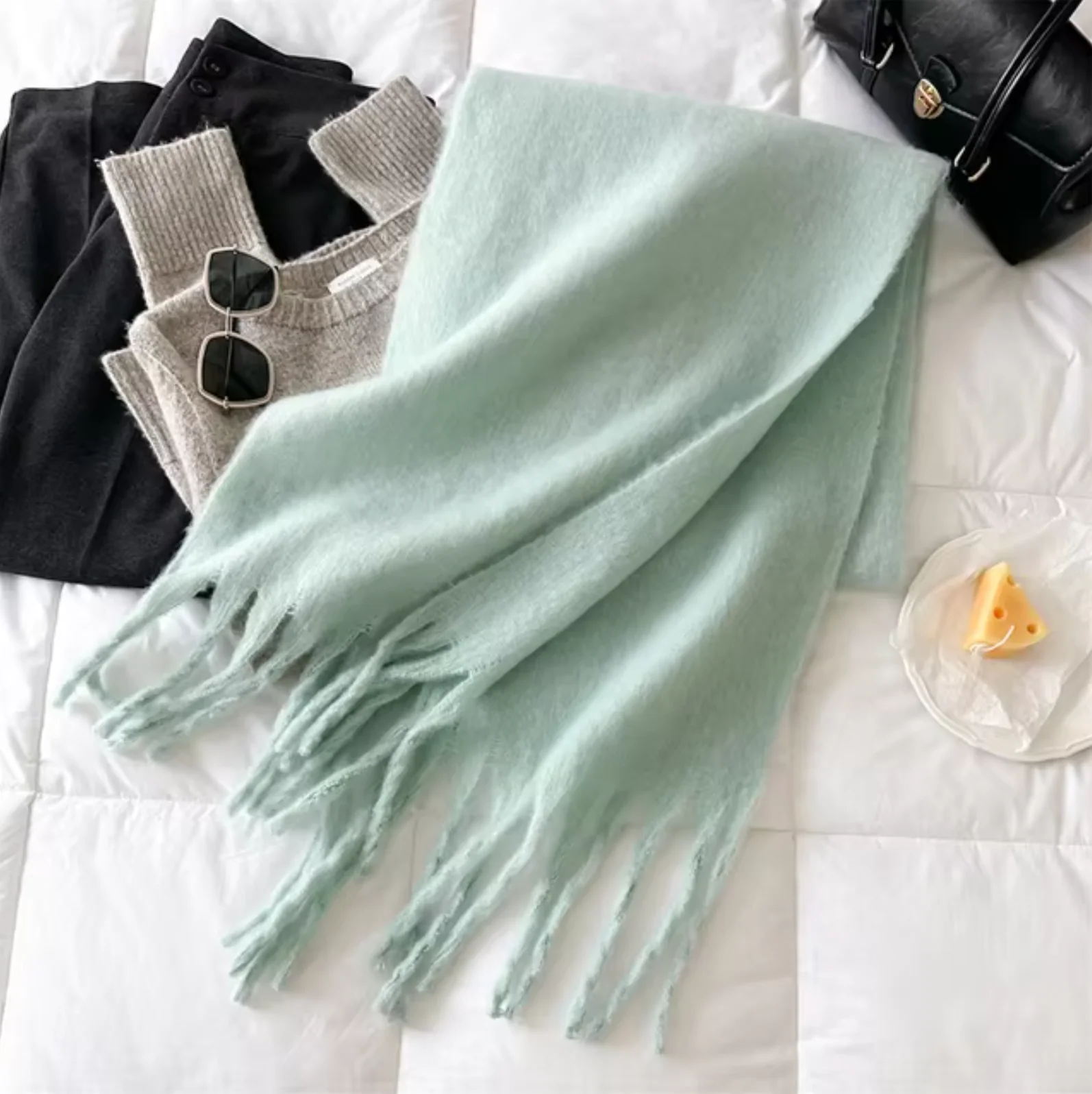 Oversized Cozy Women’s Winter Scarf -Blanket Style Cashmere - Image 16