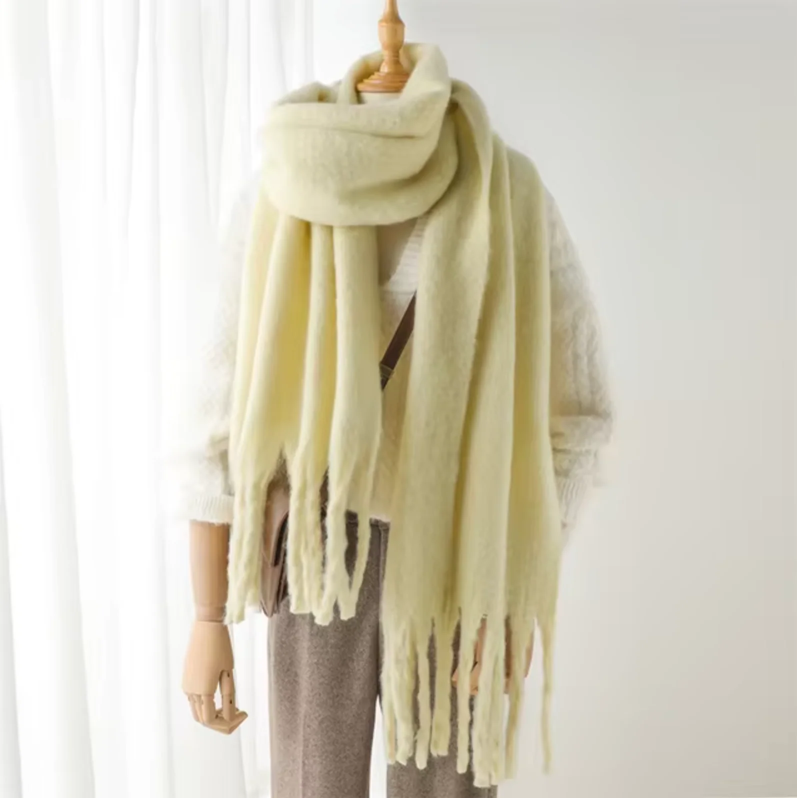Oversized Cozy Women’s Winter Scarf -Blanket Style Cashmere - Image 17