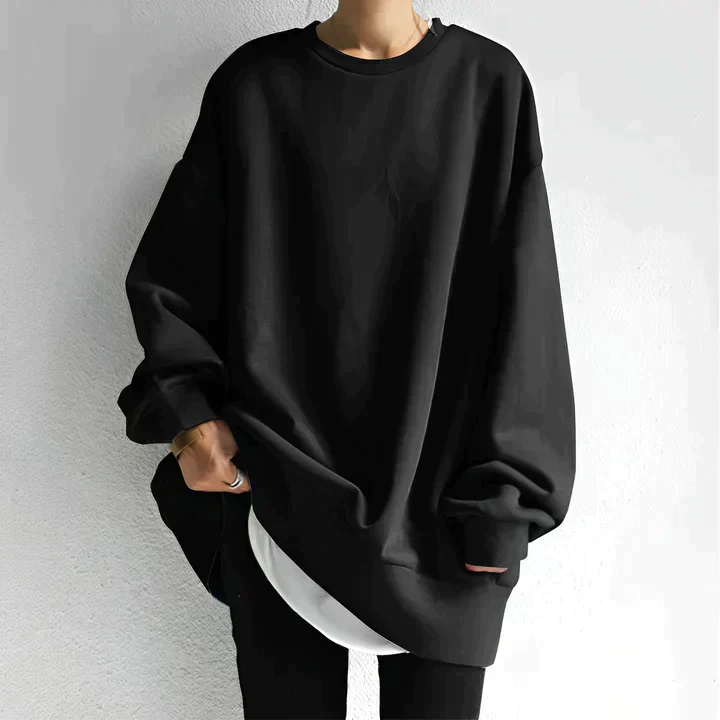 Oversized Cozy Womens Pullover - Relaxed Drop Shoulder Knit