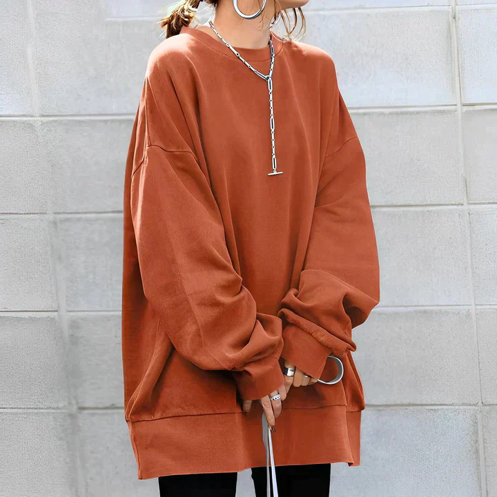 Oversized Cozy Womens Pullover - Relaxed Drop Shoulder Knit - Image 5