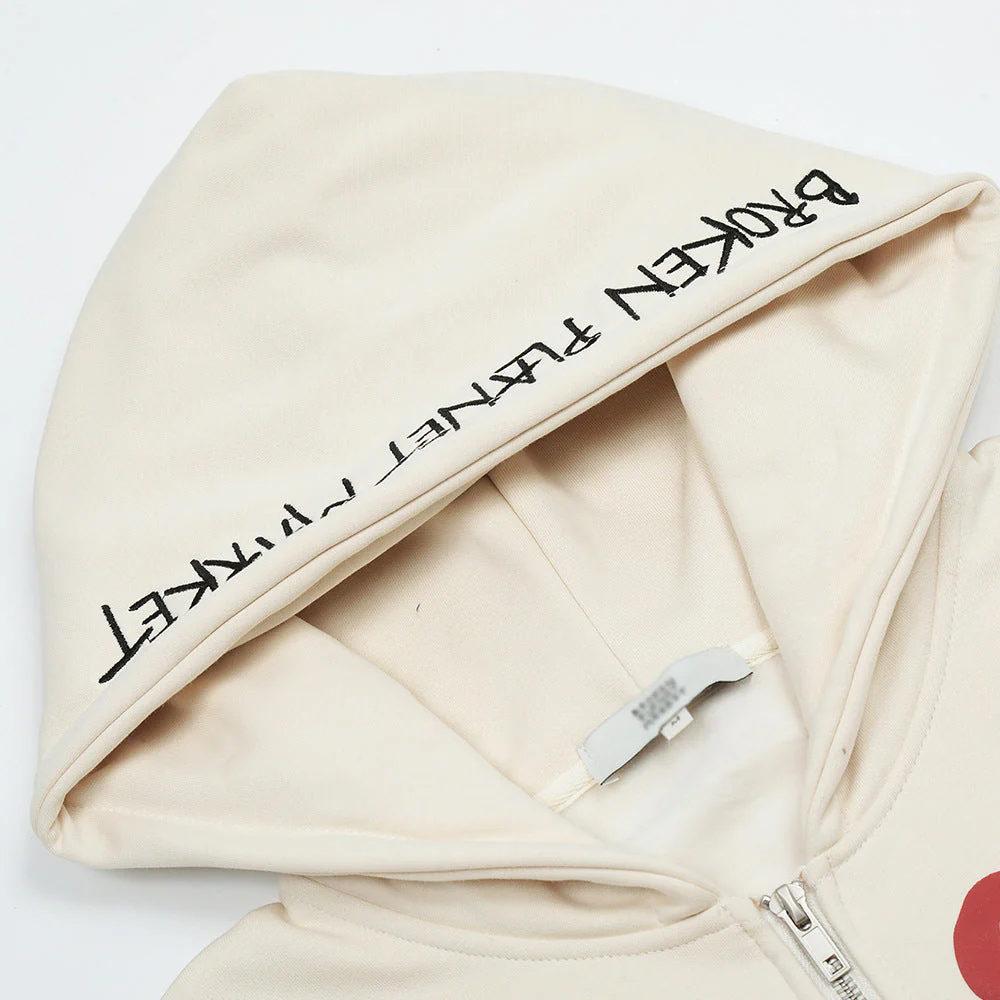 Oversized Men’s Hooded Cardigan - Zip, Cotton, Autumn - Image 4