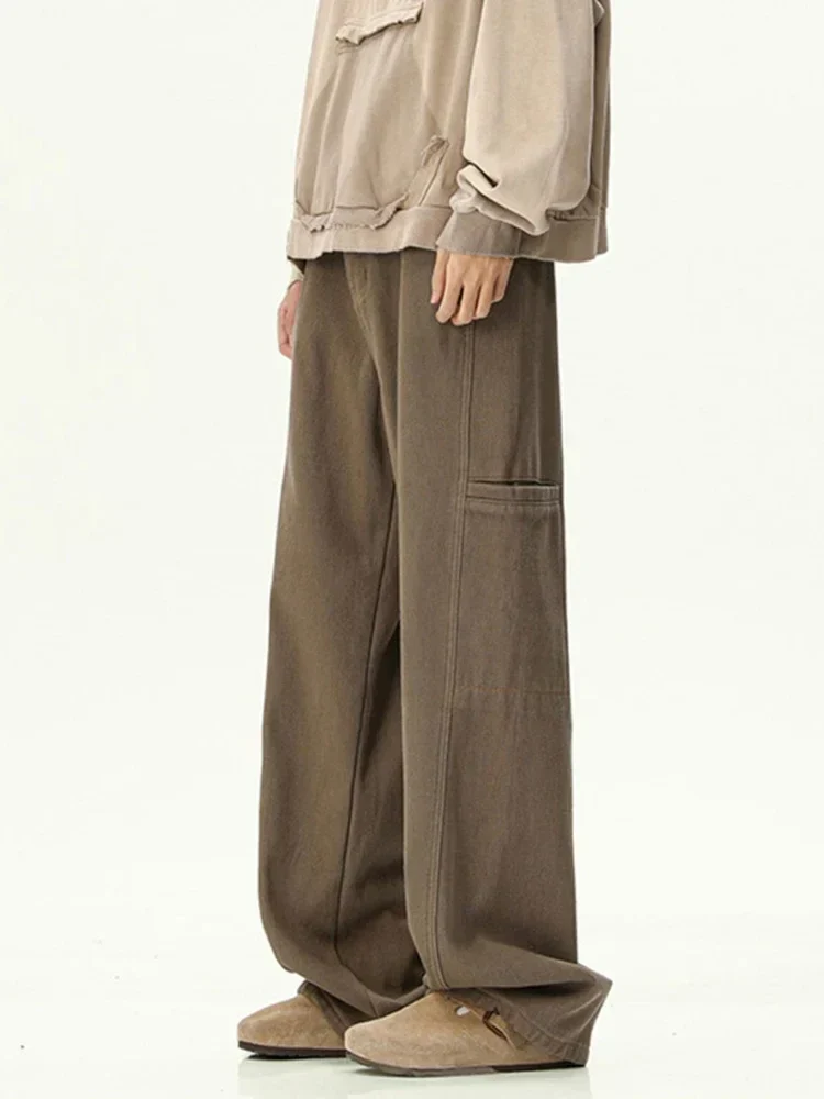 Oversized Mens Cargo Jeans - Wide Leg, Denim, Street - Image 16