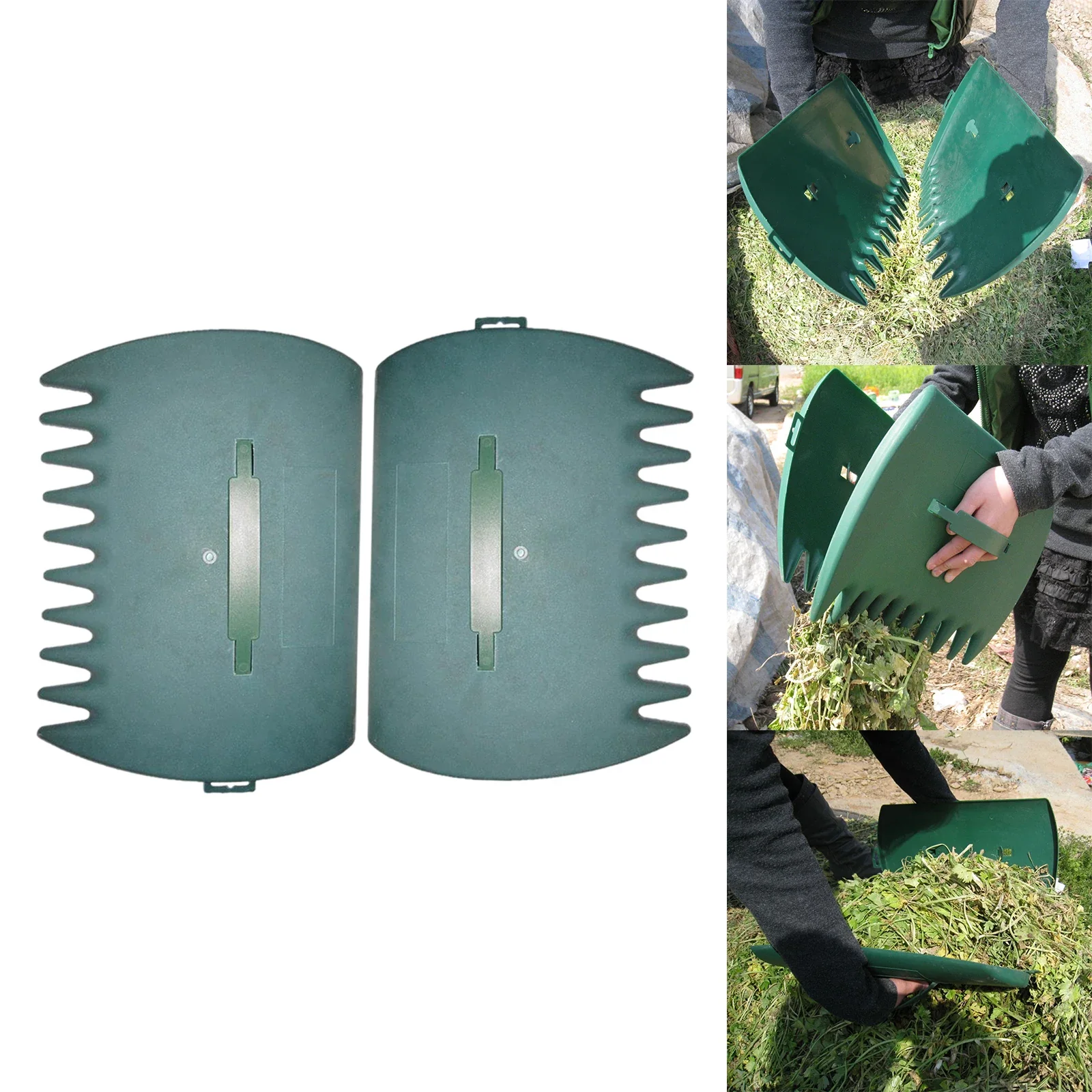 Oversized Plastic Leaf Rakes - Garden Tools for Easy Yard Cleanup & Waste Collection - Image 5