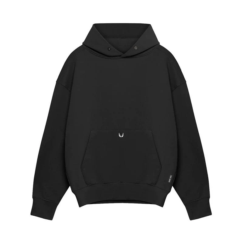 Oversized Relaxed Men's Pullover Hoodie - Cotton, Casual - Image 3