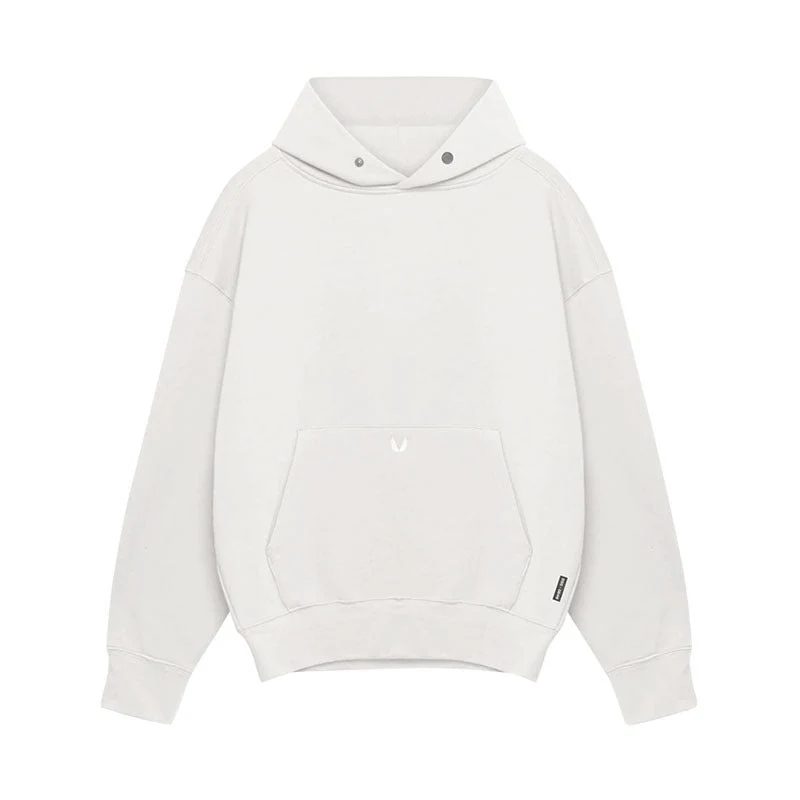 Oversized Relaxed Men's Pullover Hoodie - Cotton, Casual - Image 7