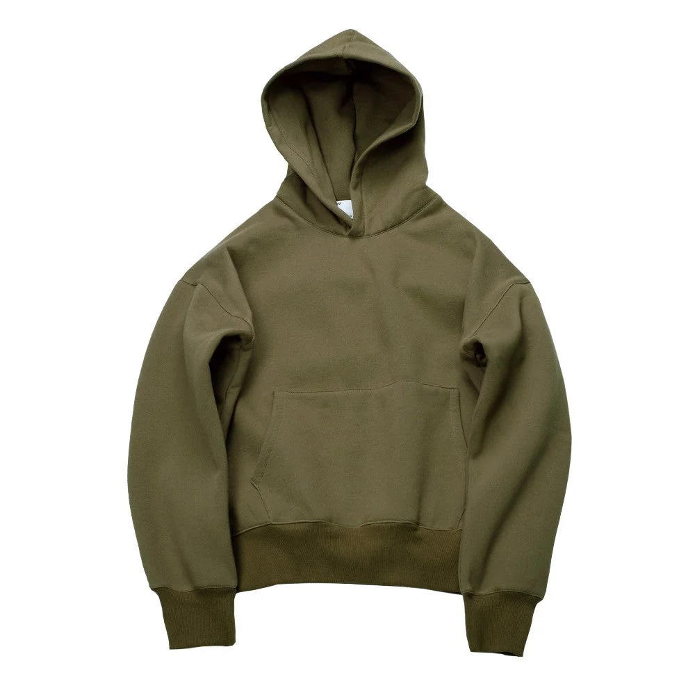 Oversized Relaxed Unisex Hoodie - Boxy Cut, Cotton Layering - Image 5