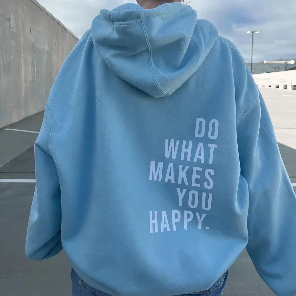 Oversized Relaxed Women's Hoodie - Dropped Shoulder Cotton - Image 6