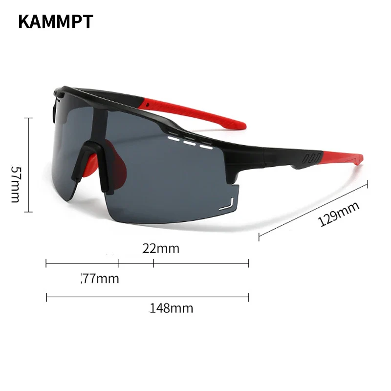 Oversized Sports Sunglasses Men, 2025 Punk Mirror Anti-UV Riding Shades - Image 6