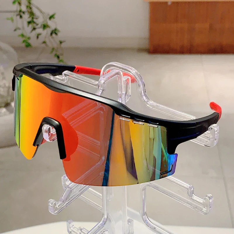 Oversized Sports Sunglasses Men, 2025 Punk Mirror Anti-UV Riding Shades - Image 8