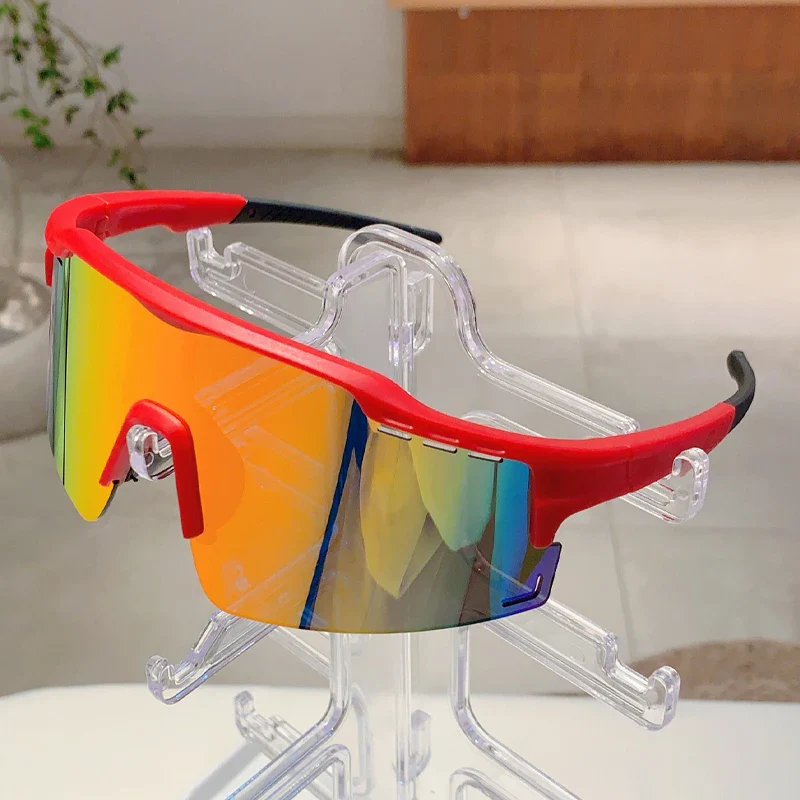 Oversized Sports Sunglasses Men, 2025 Punk Mirror Anti-UV Riding Shades - Image 9