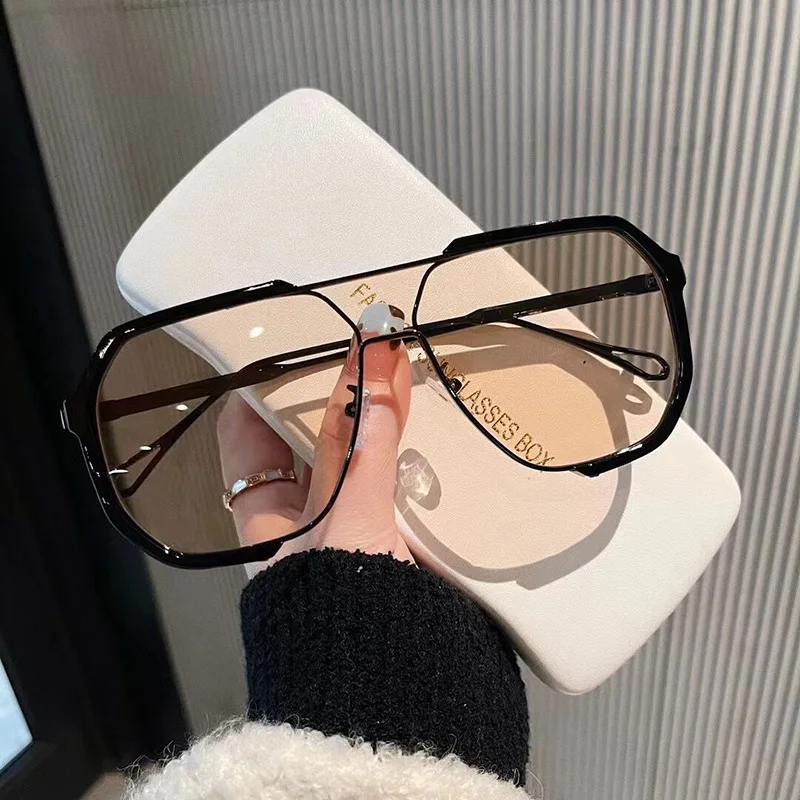 Oversized Sunglasses Women 2025 Unique One Piece UV400 Fashion Eyewear