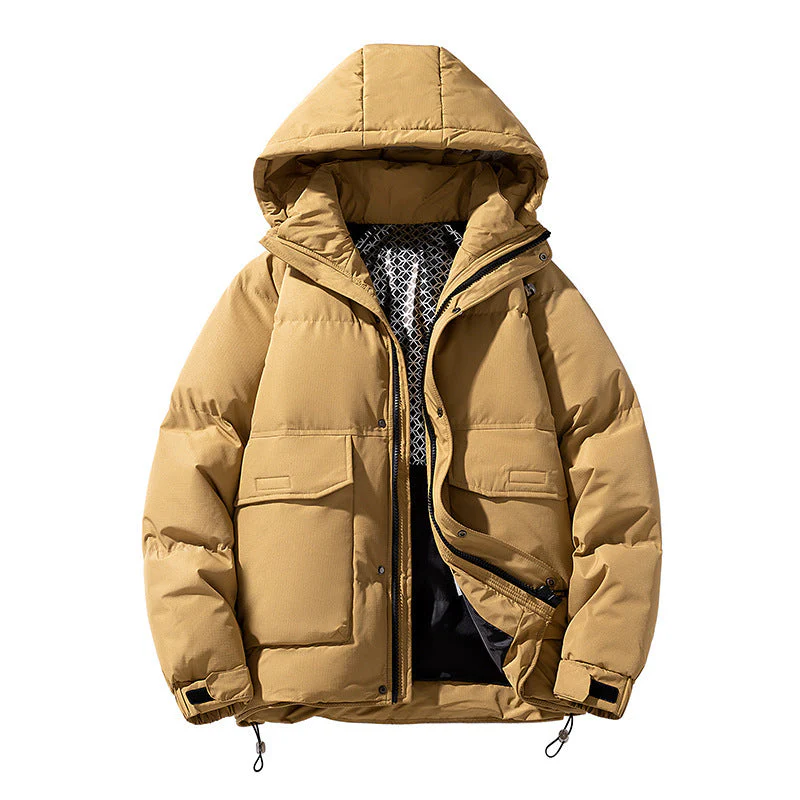 Oversized Unisex Hooded Jacket - Wide Puffer Duck Fill Cold - Image 4