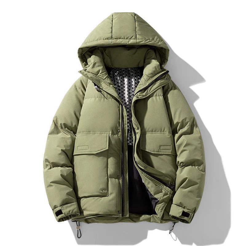 Oversized Unisex Hooded Jacket - Wide Puffer Duck Fill Cold - Image 6