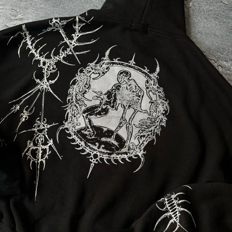 Oversized Unisex Hoodie - Cropped Relaxed Cotton Streetwear - Image 4