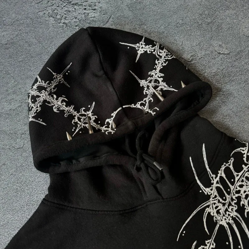 Oversized Unisex Hoodie - Cropped Relaxed Cotton Streetwear - Image 5